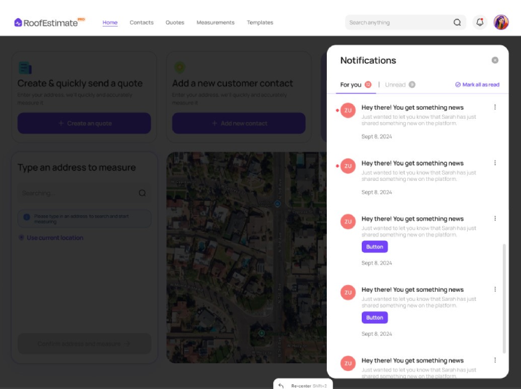 RoofEstimate - SaaS Estimation Tool